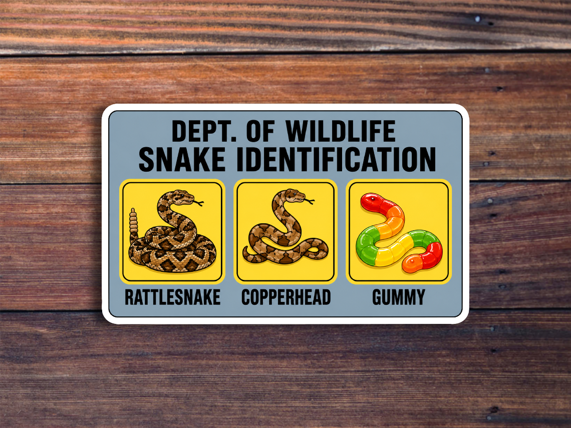 Snake Identification Sticker