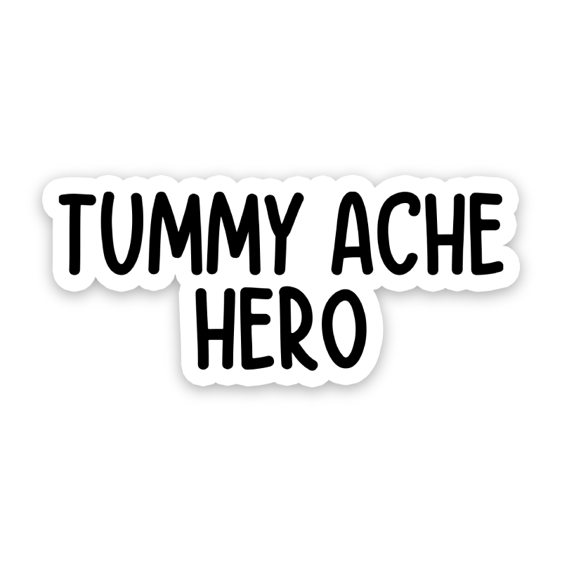 Tummy Ache Hero Sticker