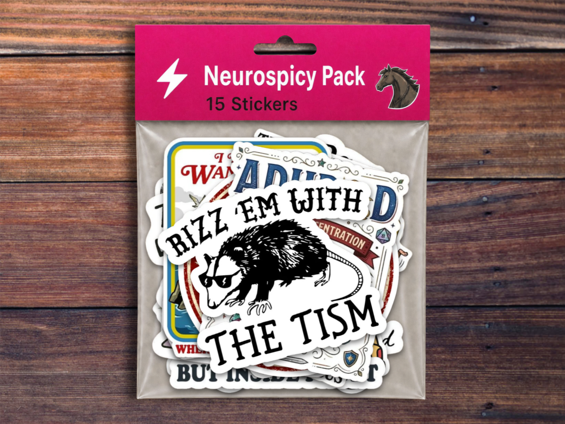 Neurospicy Sticker Pack