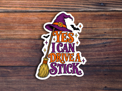 Yes, I Can Drive Stick Sticker