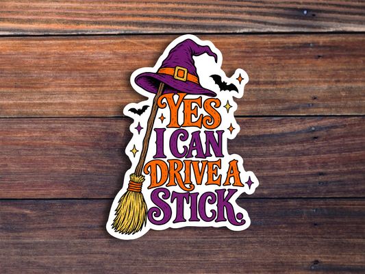 Yes, I Can Drive Stick Sticker