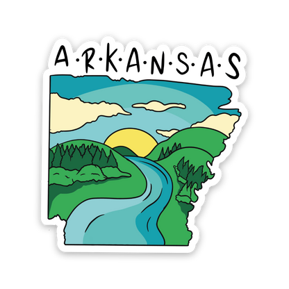 Arkansas State Shaped Sticker