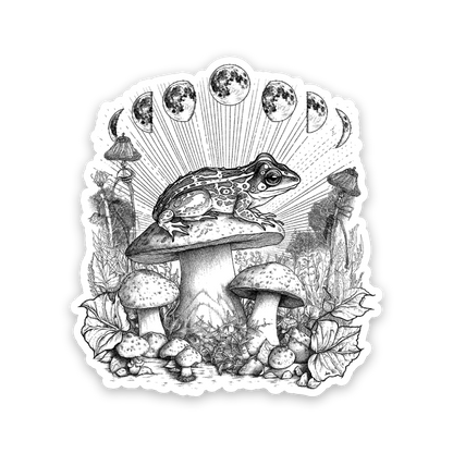 Cottagecore Frog Sticker