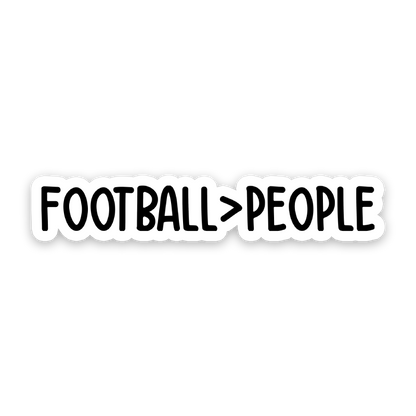 Football Over People Sticker