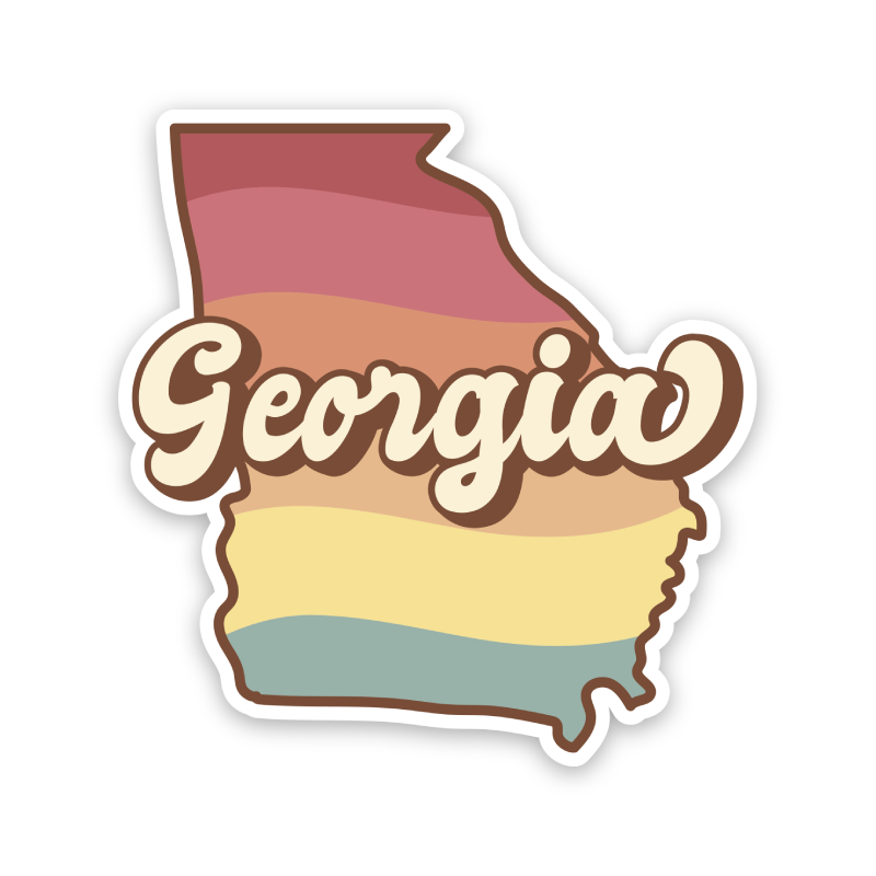 Georgia Sticker Georgia State Shaped Sticker – Sticker Horse