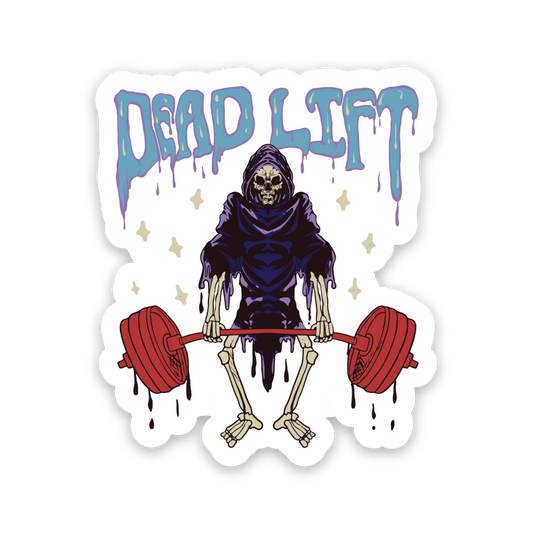 Grim Reaper Dead Lifting Sticker