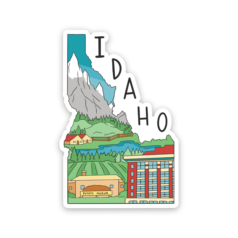 Idaho State Shaped Sticker