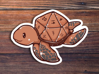 D20 Turtle Sticker