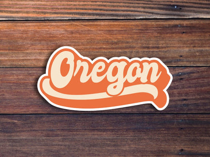 Oregon Retro Text Sticker, Oregon Stickers, Oregon Decal, USA State Stickers, State Of Oregon Sticker, Oregon State Stickers,Laptop Stickers