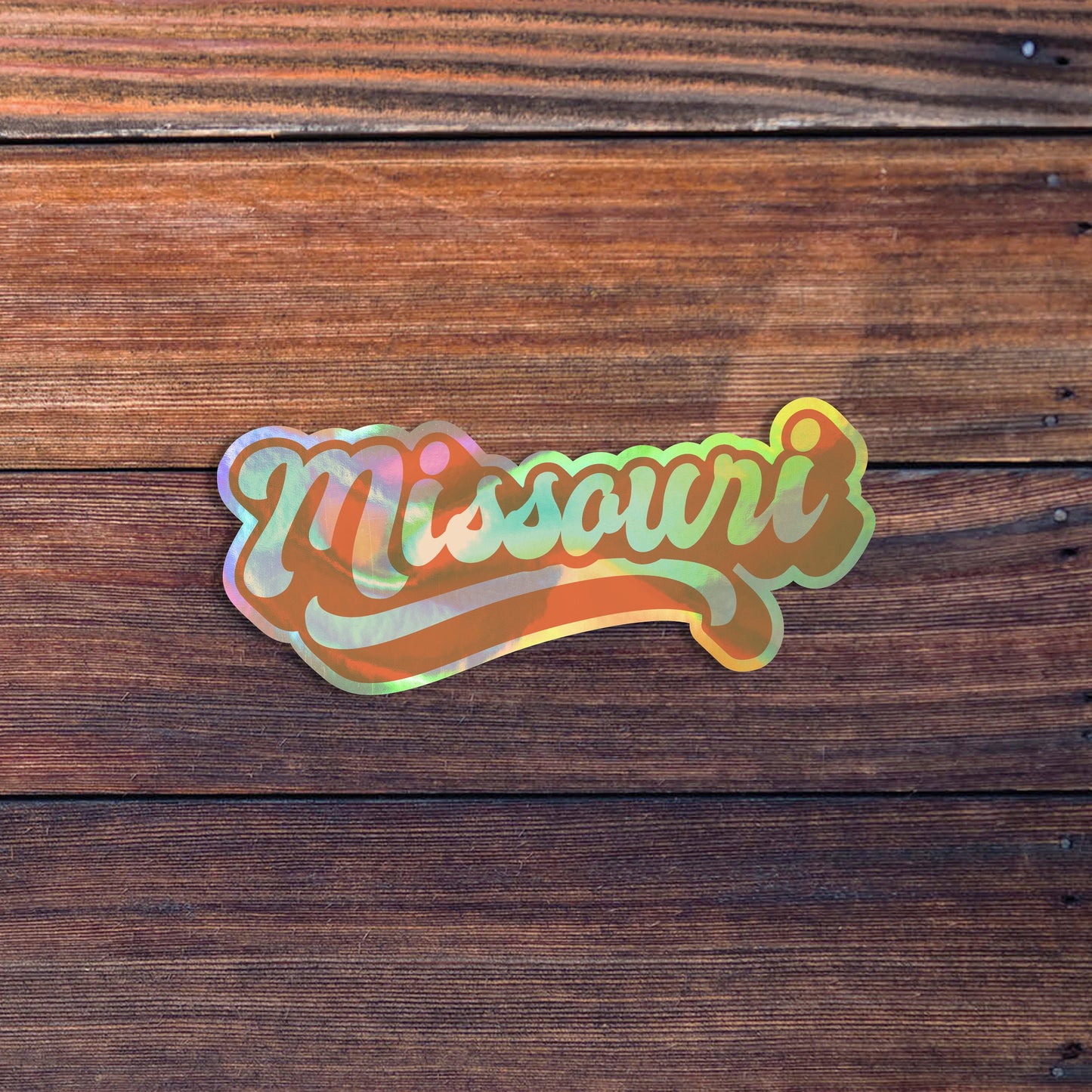 Missouri Retro Text Vinyl Sticker, Missouri Decal, US State Stickers, Car Sticker, Water Bottle Sticker, Tumbler Decal, Waterproof Sticker