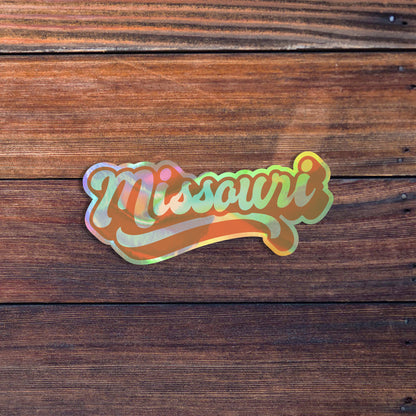 Missouri Retro Text Vinyl Sticker, Missouri Decal, US State Stickers, Car Sticker, Water Bottle Sticker, Tumbler Decal, Waterproof Sticker