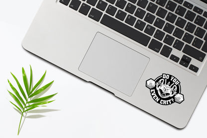 Do You Even Crit Vinyl Sticker, Rpg Sticker, Tabletop Gaming Sticker. RPG Sticker, Game Master Rpg Sticker, GM Sticker, Waterproof Decal
