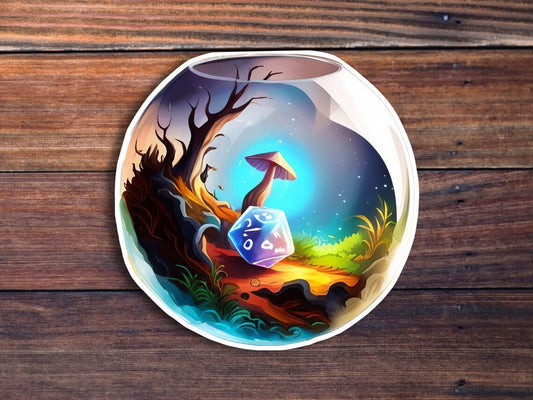 D20 Mushroom Bowl Sticker