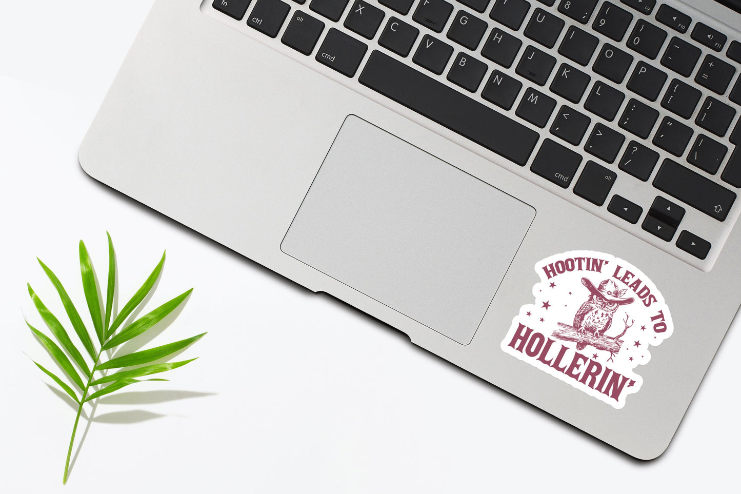 Hootin' Leads to Hollerin' Owl Sticker, Funny Western Sticker, Cowgirl Sticker, Country Sticker, Trendy Sticker, Sarcastic Saying Sticker