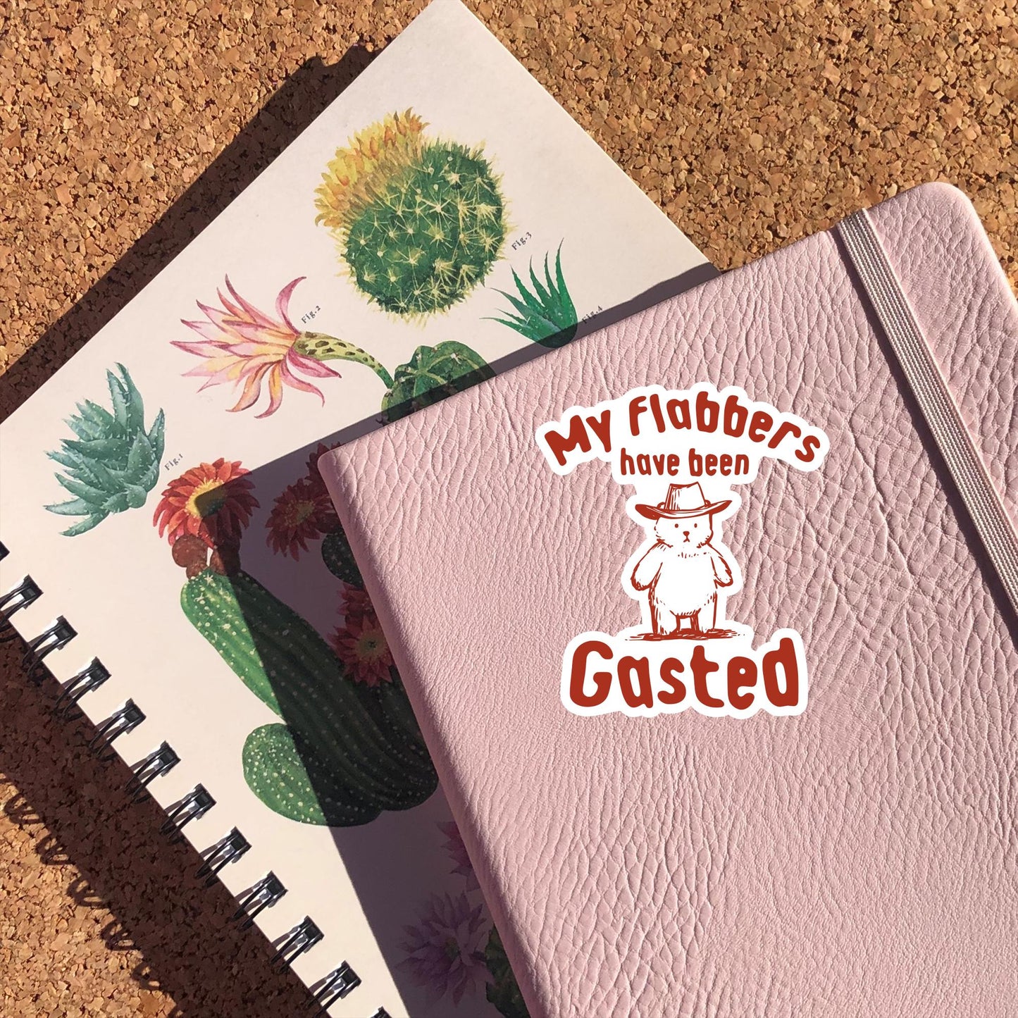 My Flabbers Have Been Gasted Sticker, Funny Teddy Bear Sticker, Cute Bear Sticker, Sarcastic Sticker, Retro Vintage Style Sticker, Gen Z