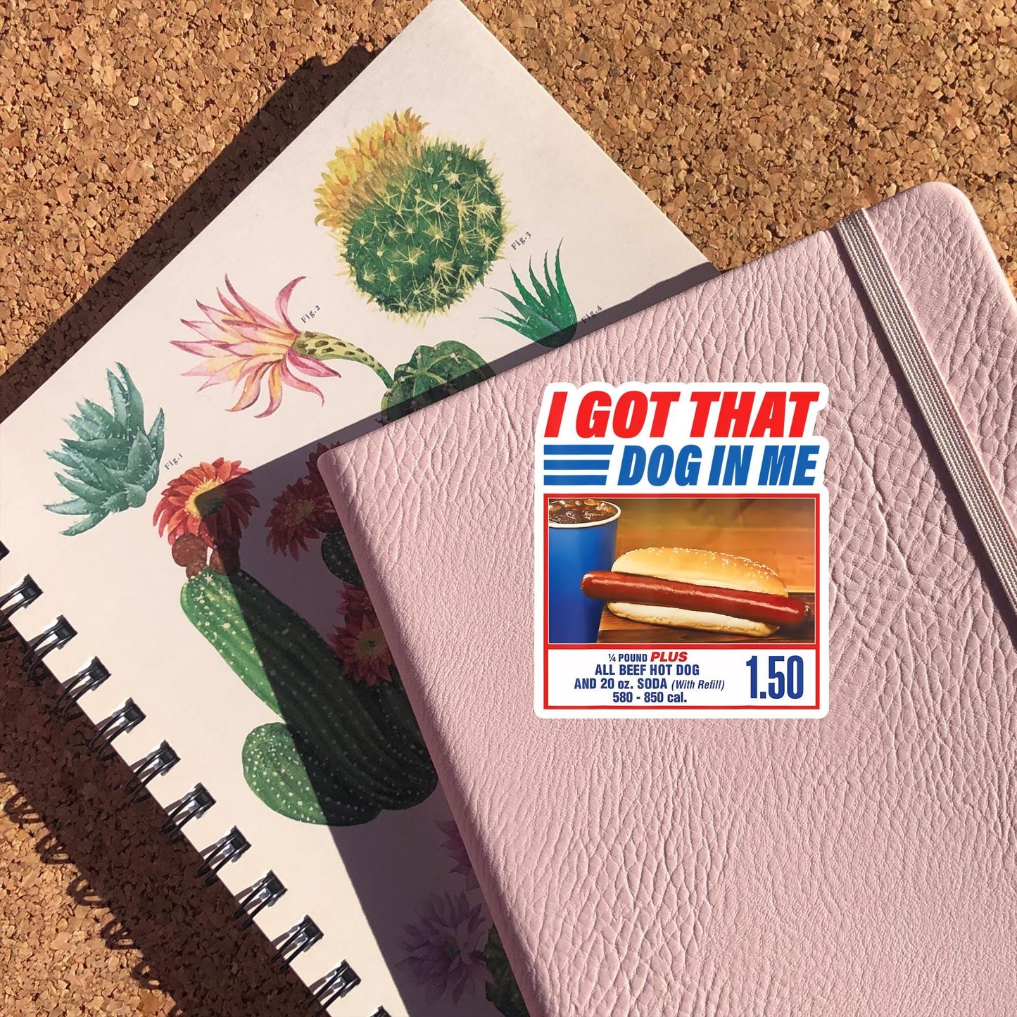 I Got That Dog in Me Vinyl Sticker. Costco Hot Dog Meme, Funny Sticker For Laptop, Phone, Toolbox, Hard Hat, Hydroflask, Water Bottle