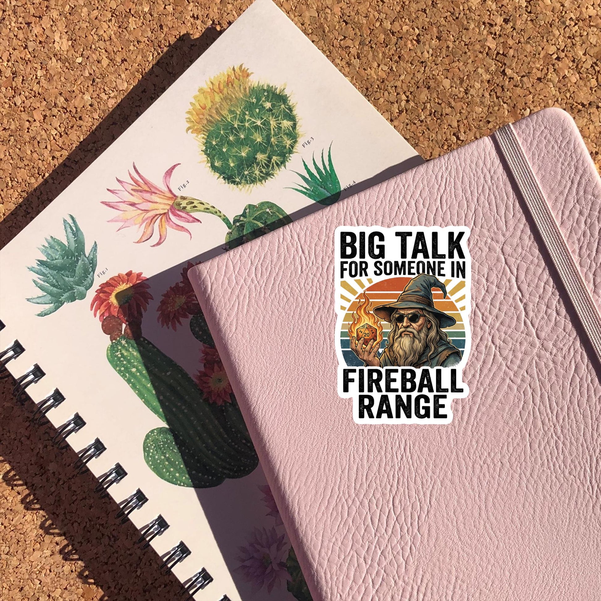 Big Talk For Someone In Fireball Range Sticker