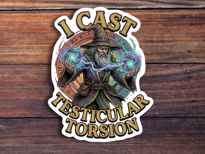 I Cast Testicular Torsion Sticker