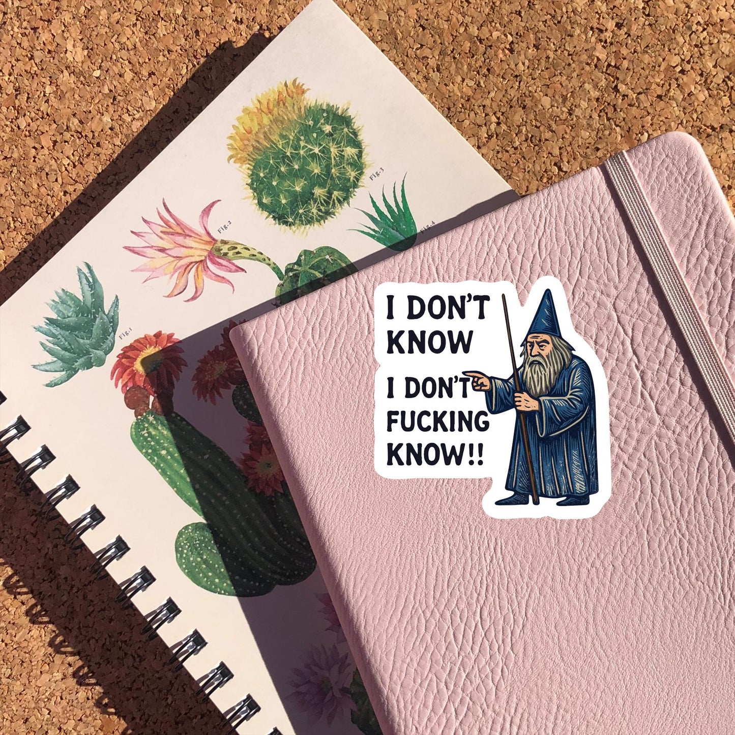 I Don't Know Wizard Sticker