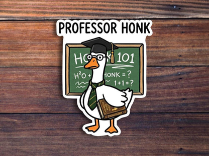 Professor Honk Sticker