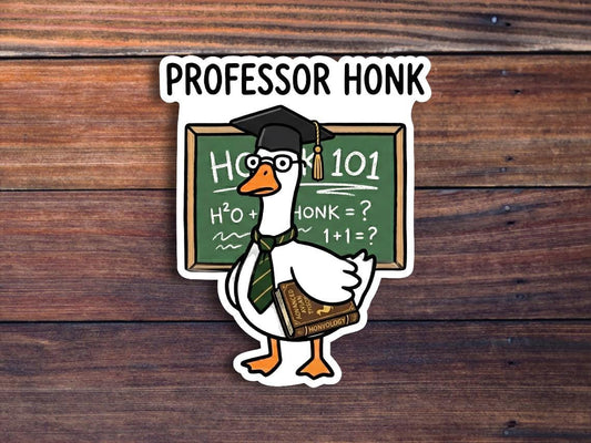 Professor Honk Sticker