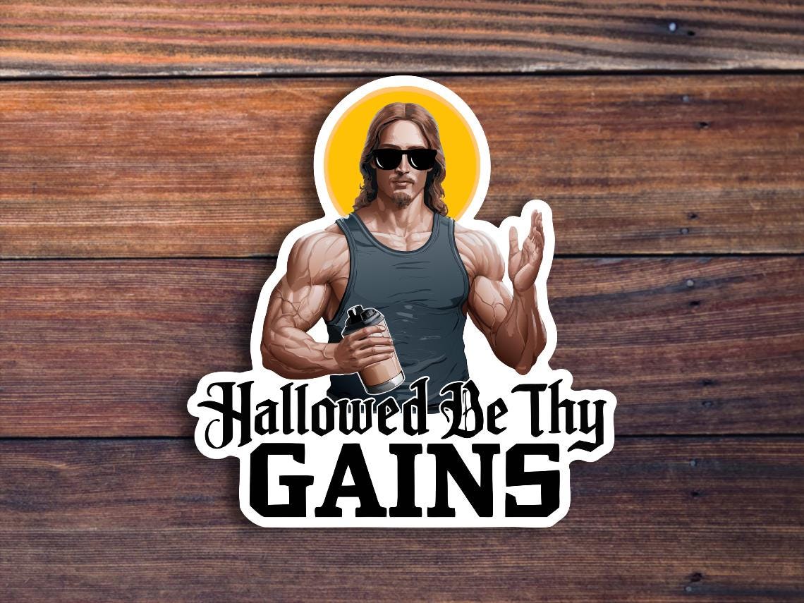 Hallowed Be Thy Gains Sticker