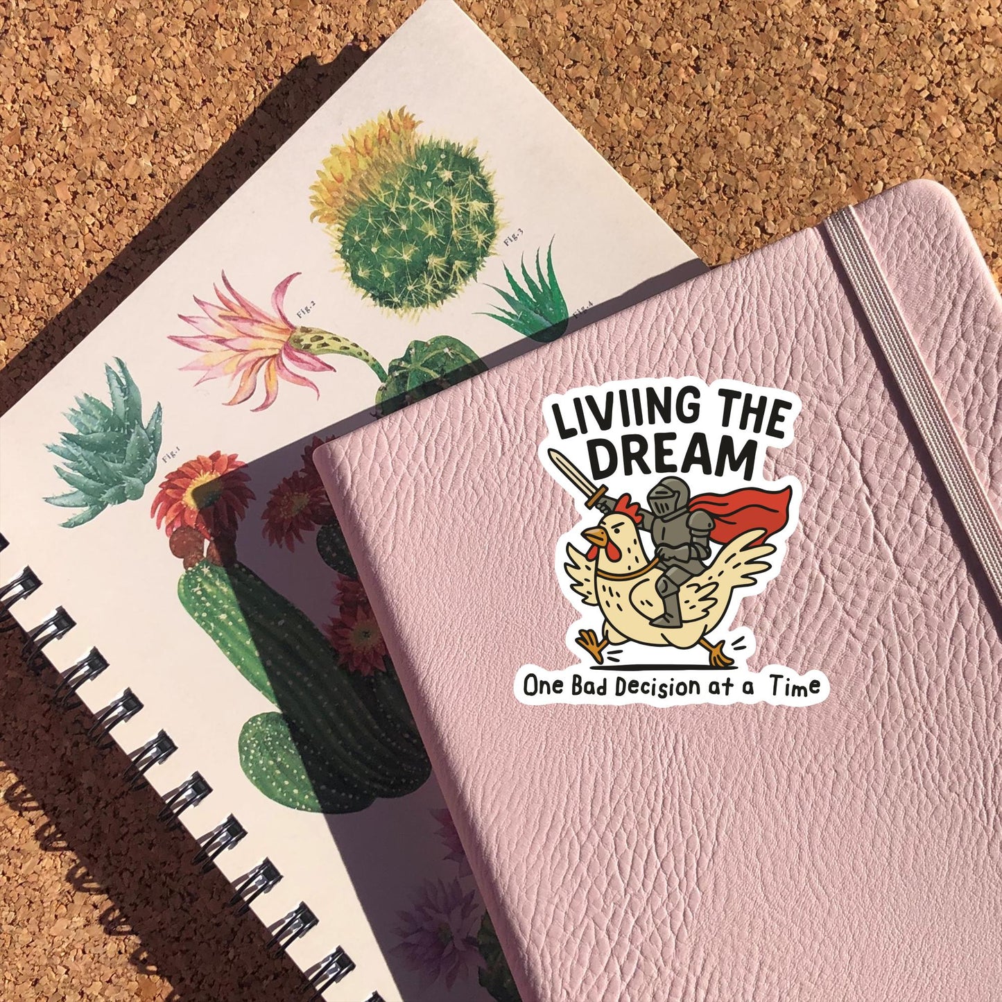 Living The Dream Knight Sticker