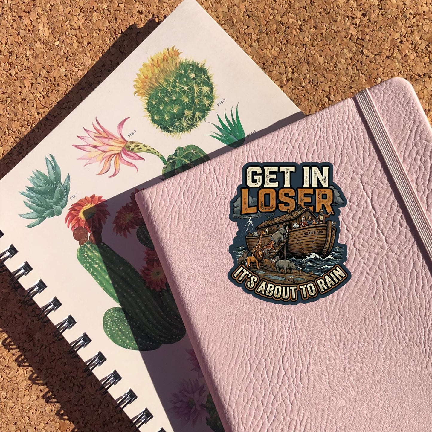 Get In Loser It's About To Rain Sticker