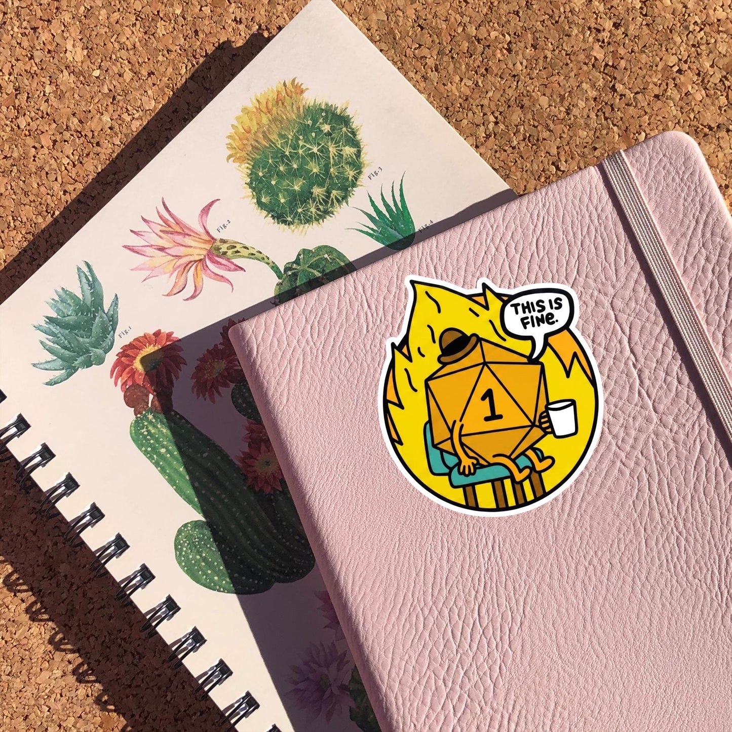 This Is Fine Natural 1 Sticker