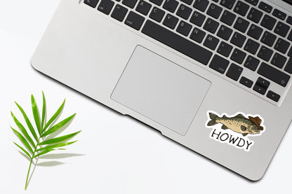 Howdy Fish Sticker