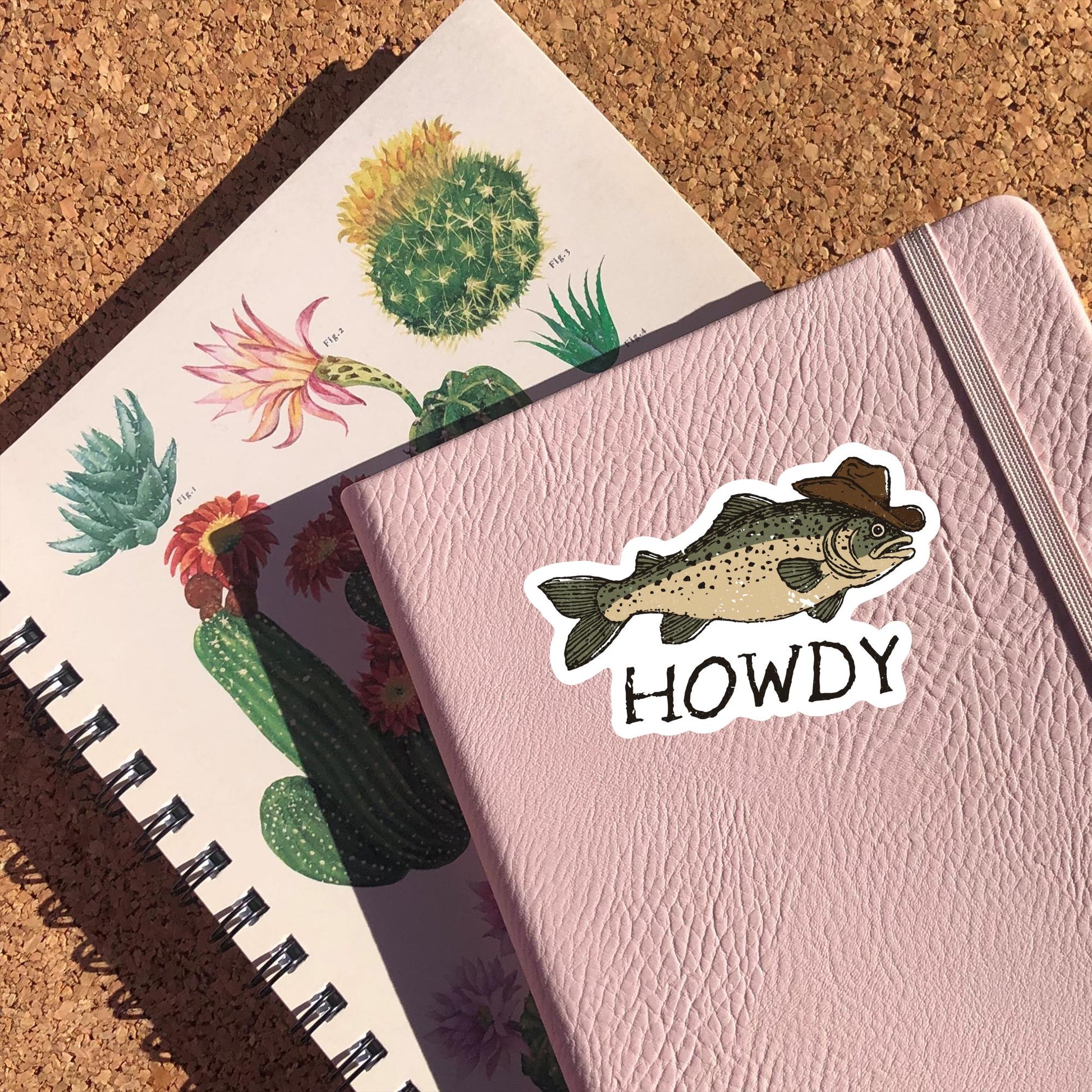 Howdy Fish Sticker
