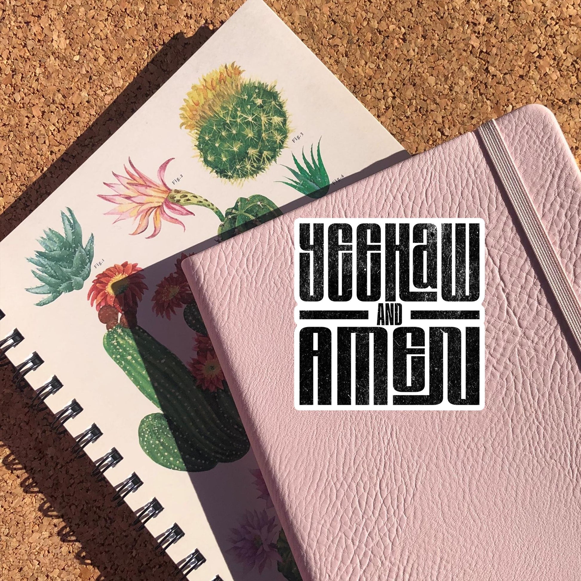 Yeehaw And Amen Sticker