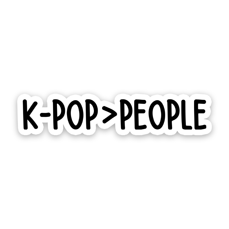 K-Pop Over People Sticker