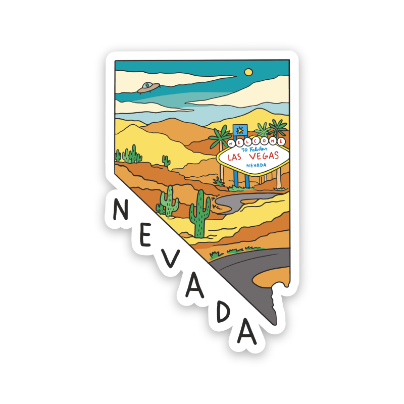 Nevada State Shaped Sticker