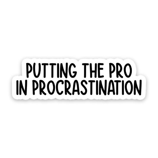 Procrastinate Sticker Funny Stickers – Sticker Horse