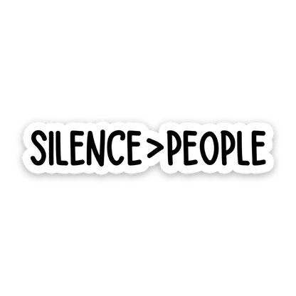 Silence Over People Sticker