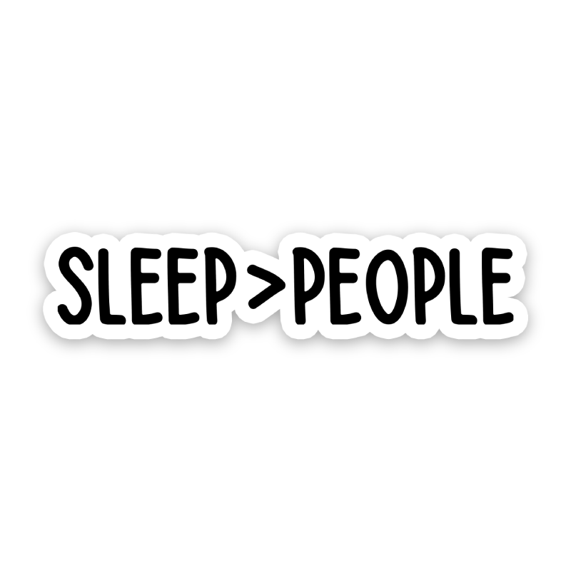Sleep Over People Sticker