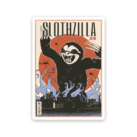 Slothzilla Sticker