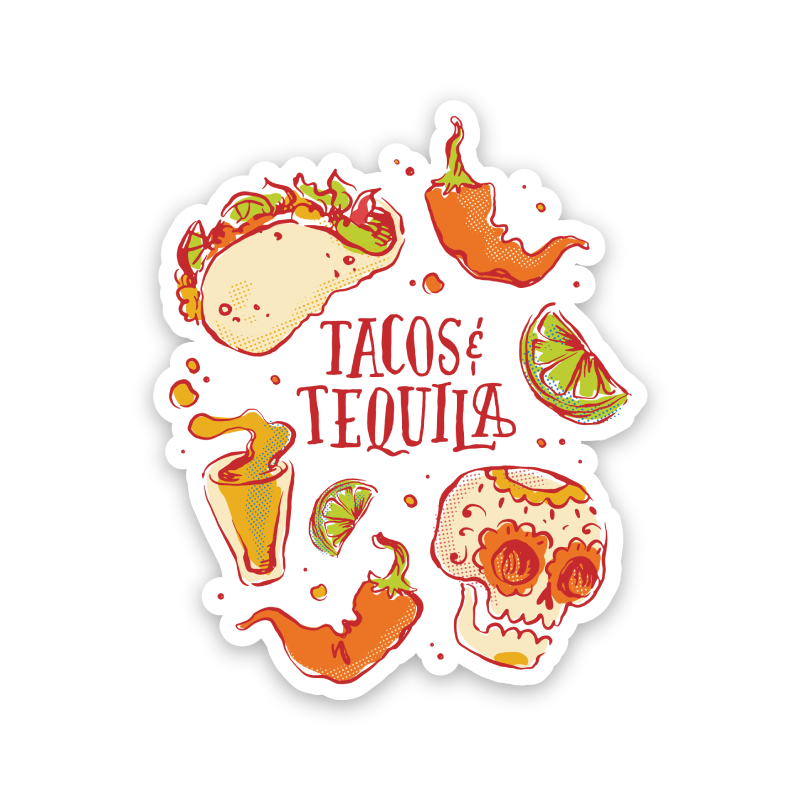 Tacos And Tequila Alternate Sticker