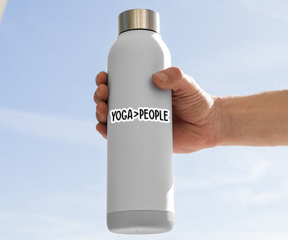 Yoga Over People Sticker