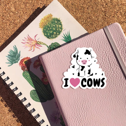 I Heart Cows Sticker