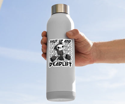 Shut Up And Deadlift Grim Reaper Sticker