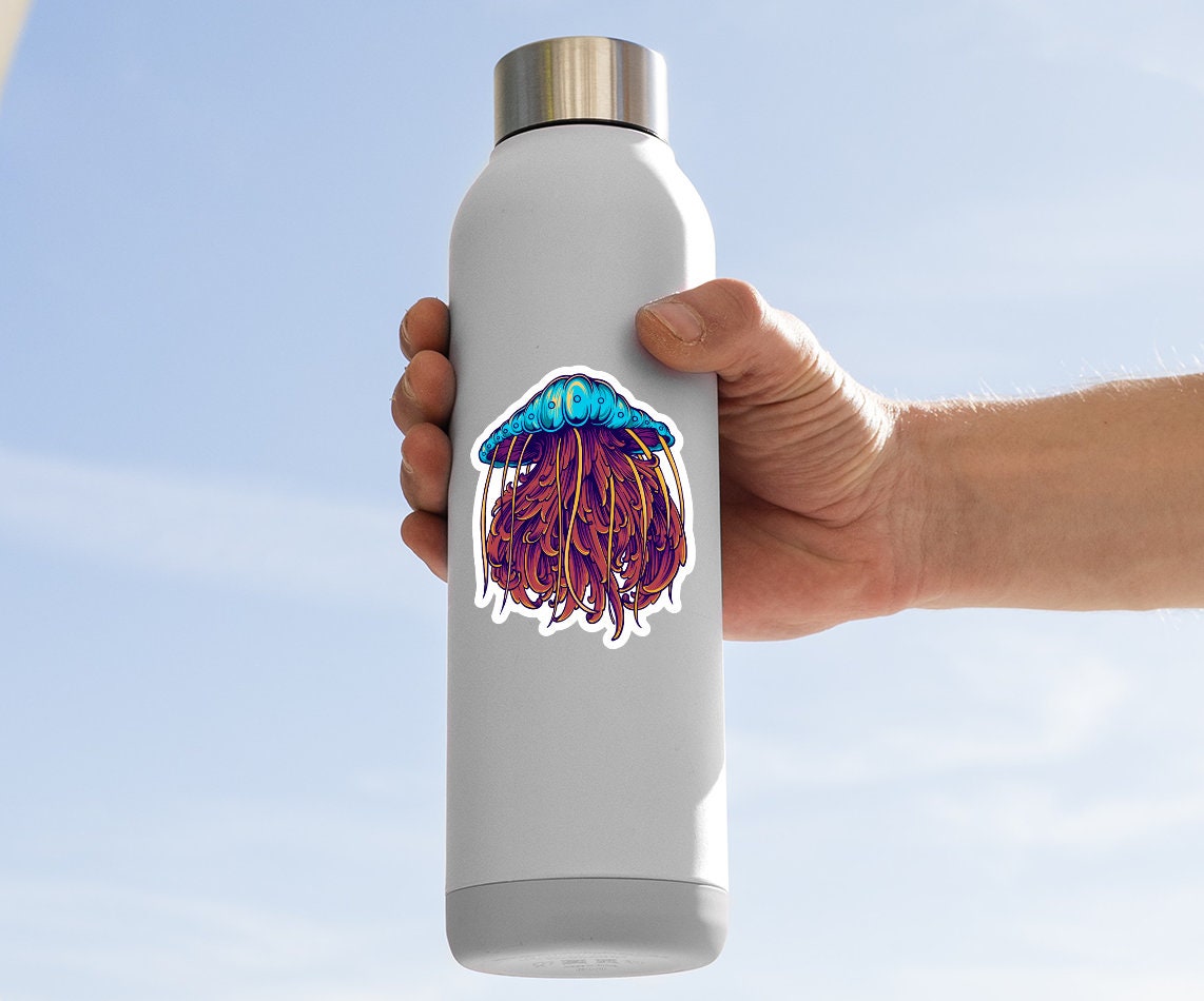 Floral Jellyfish Sticker